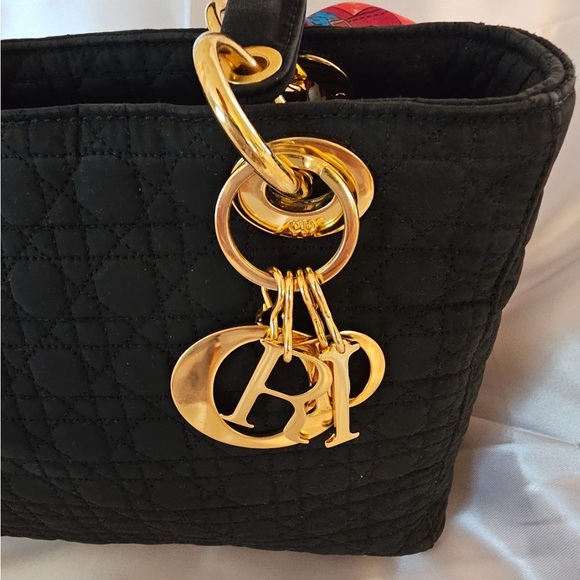 Christian Dior Authentic preloved CD Nylon Cannage Medium Lady Dior Bag - Picture 2 of 16